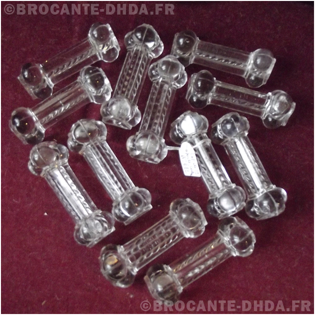 Porte-couteaux En Verre Moulé Blanc 13 Fentes - Occasion - Sans Marque