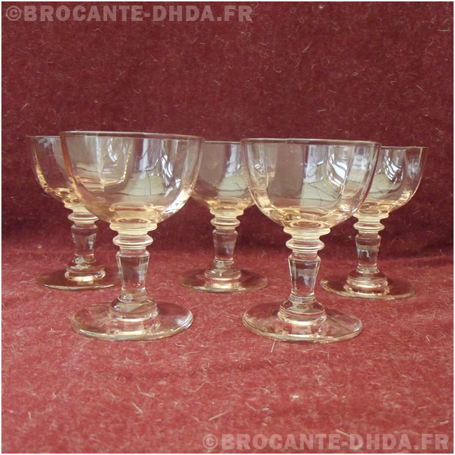 Lot De 5 Petits Verres à Digestif Vintage – Shooter Multicouleur, Idéal Pour Apéro