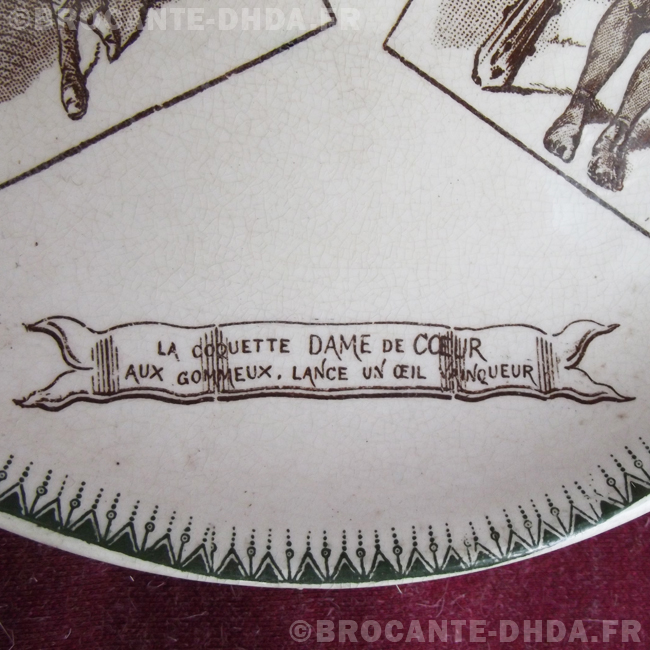 Assiette Ancienne Chozey Le Roi Tour De France, Terre De Fer, Début XXe, Cyclisme N°5