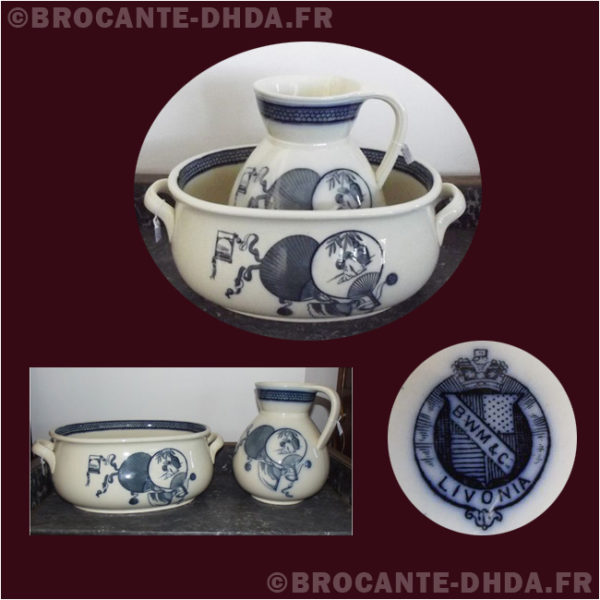 Ensemble de toilette anglais BWM&C Livonia D'Hier & D'Aujourd'hui