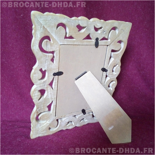 Petit Cadre Photo Double Art Nouveau En Régule Argenté - Poser Sur Meuble