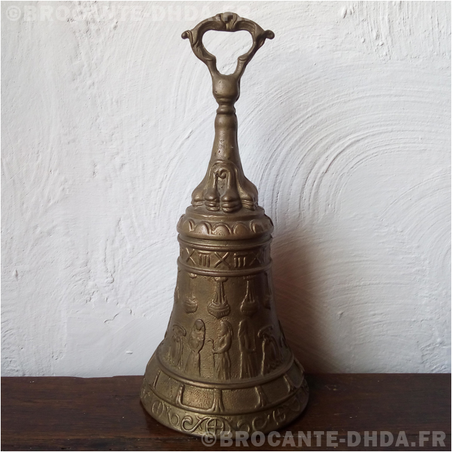 Cloche de table 13cm bell Cloche d'hôtel cloche d'école aluminium style antique