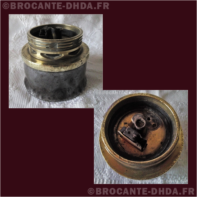 Lampe De Mineur Type Arras - Acier - 30,5 Cm - France - Vendue En L'état