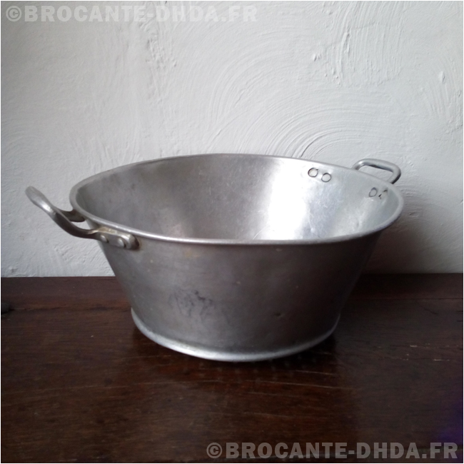 Ancienne Passoire égouttoir En Aluminium Vintage - Ustensile De Cuisine Authentique