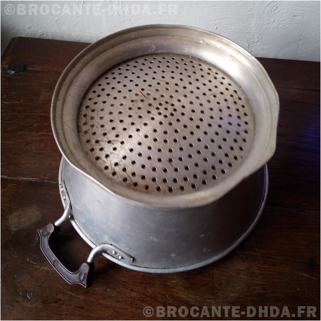 Ancienne Passoire à Main Et Tamis En Métal - Ustensile De Cuisine Vintage