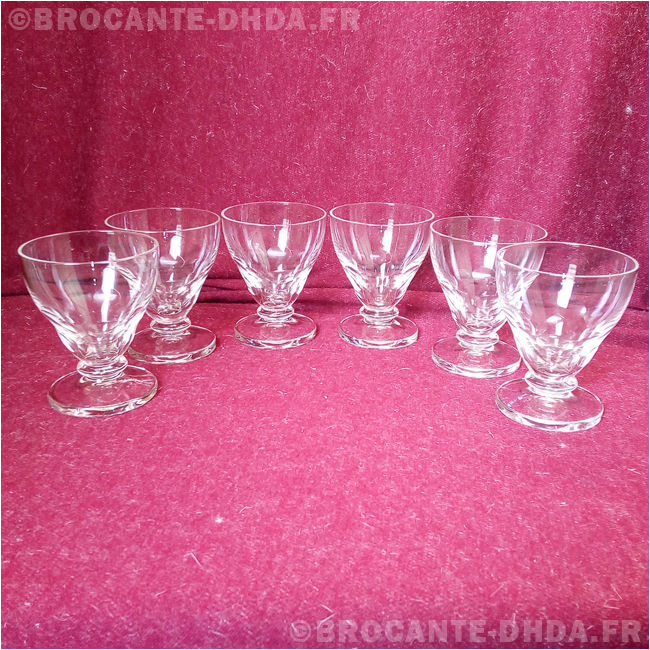 VERRE A ABSINTHE de bistrot pied torsadé ancien verre soufflé épais EUR