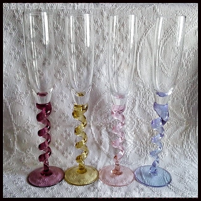 matelas terne boucle flute a champagne pied torsade effet maladie pile