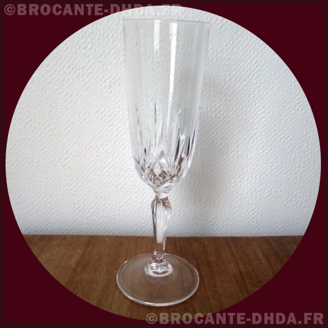 Flûte à champagne en cristal D'Hier & D'Aujourd'hui