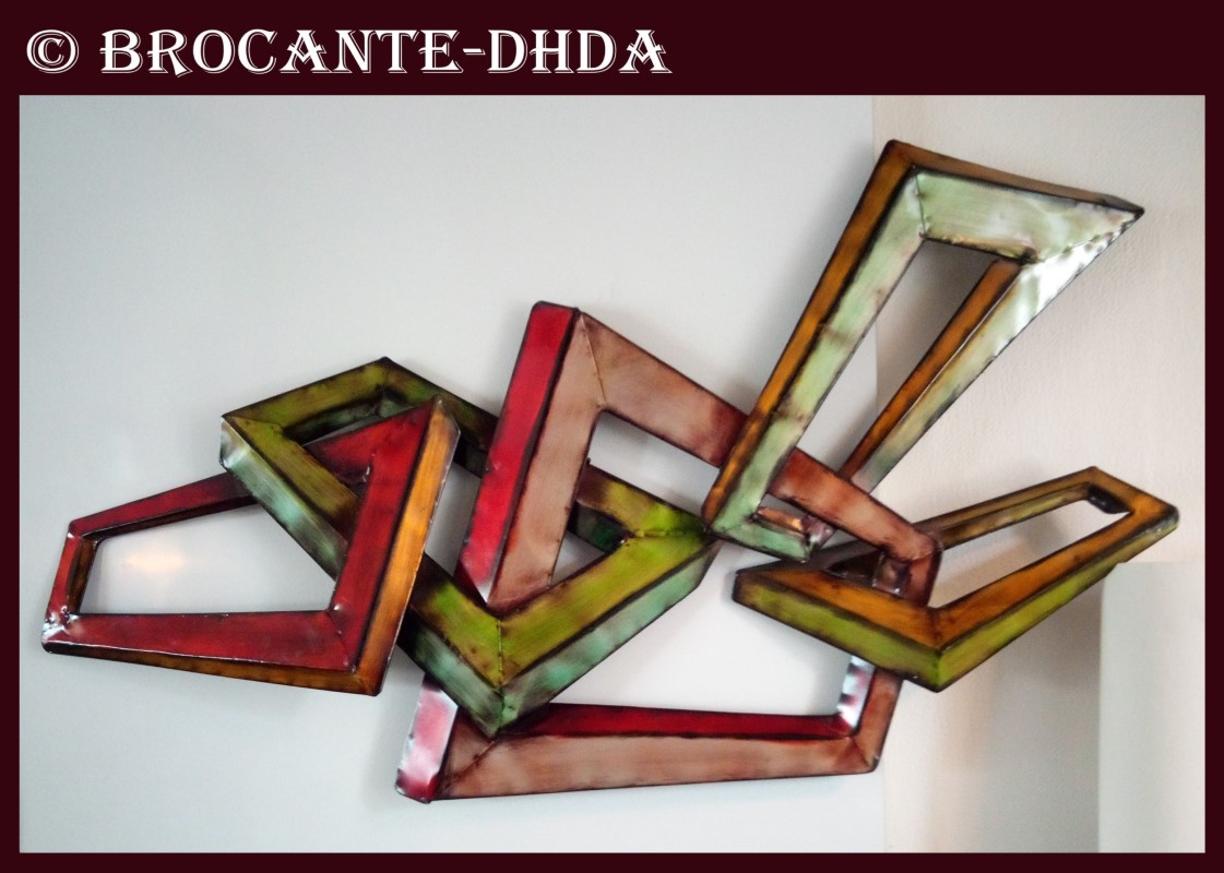 Sculpture murale design D'Hier & D'Aujourd'hui