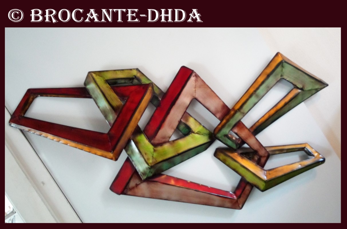 Sculpture murale design D'Hier & D'Aujourd'hui