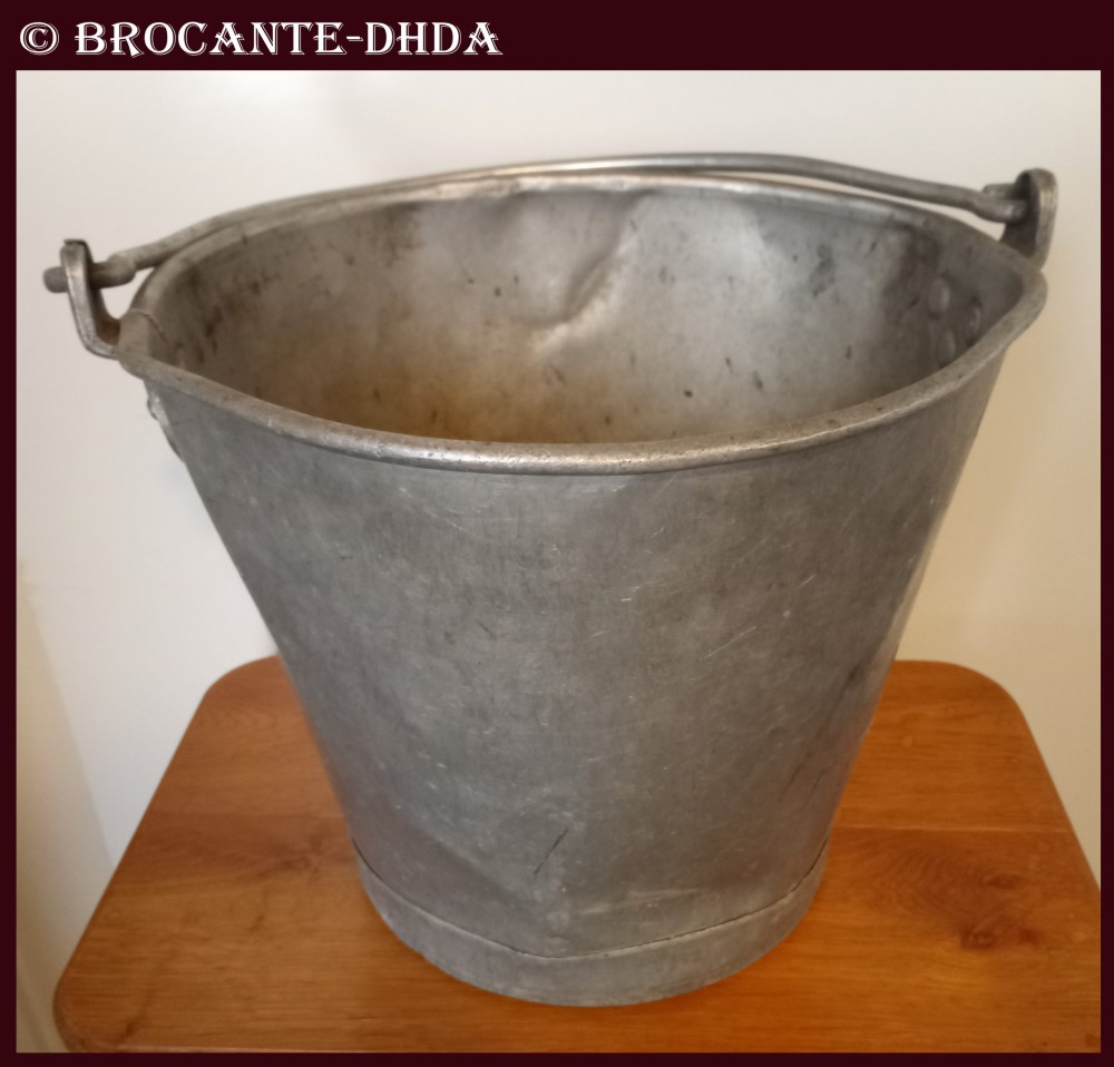 Ancien Seau à Méné Galvanisé Frabill's – Vintage – Longue Durée