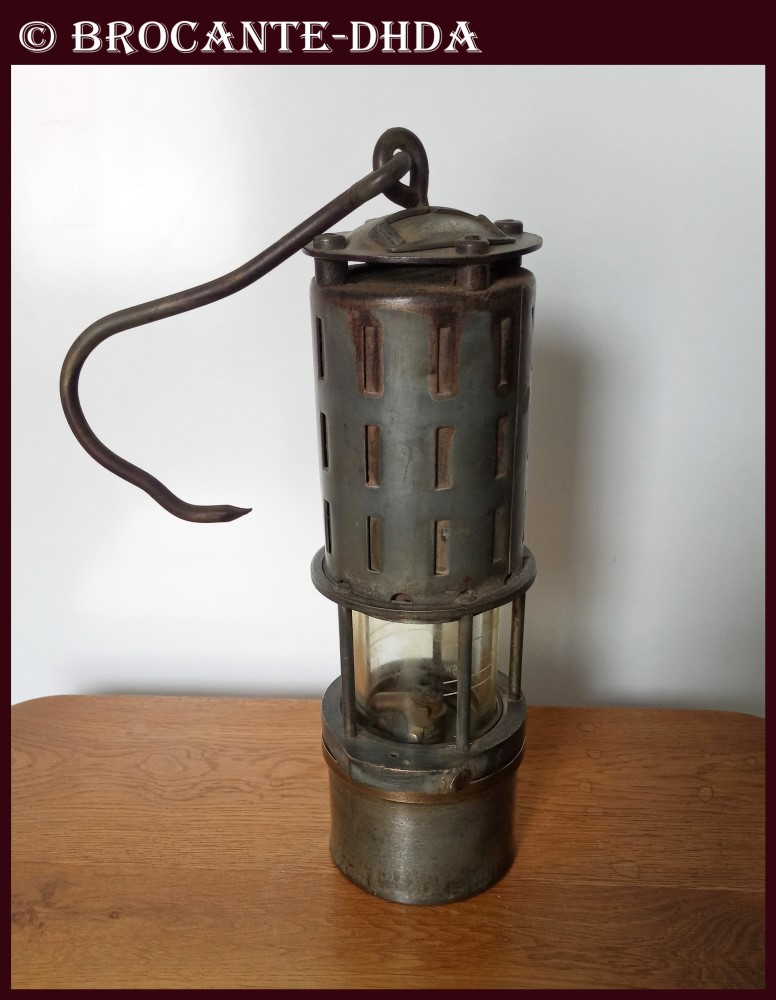 Lampe Grisoumetrique De Mineur Chesneau Cosset Dubrulle 1880 French Miners Lamp