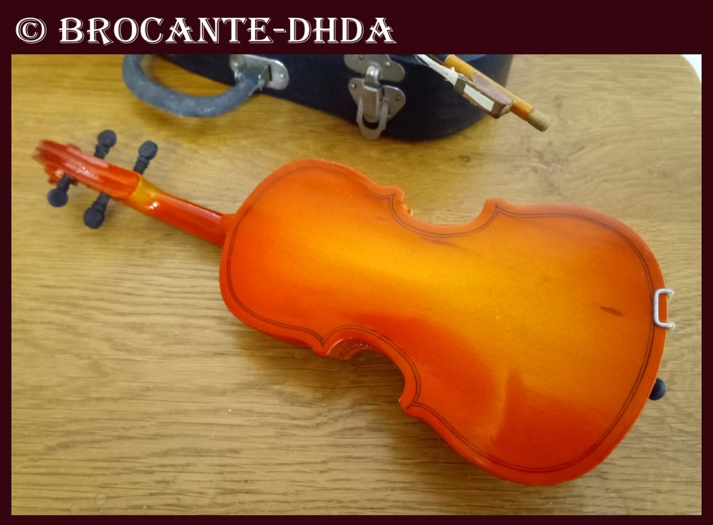 Mini Violon Ornemental - Déco Maison De Poupée Ou Diorama - Brun, Neuf